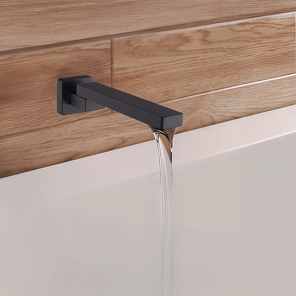 Bath In Wall Swivel Spout in Matte Black