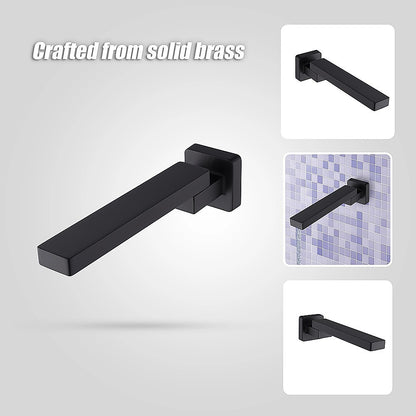 Bath In Wall Swivel Spout in Matte Black