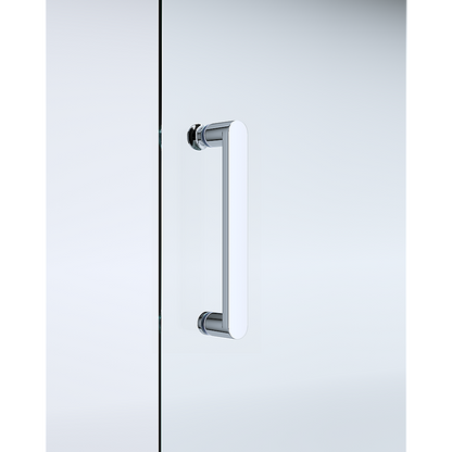 40mm Adjustable Contemporary Corner Sliding Chrome Shower Screen 120x92cm