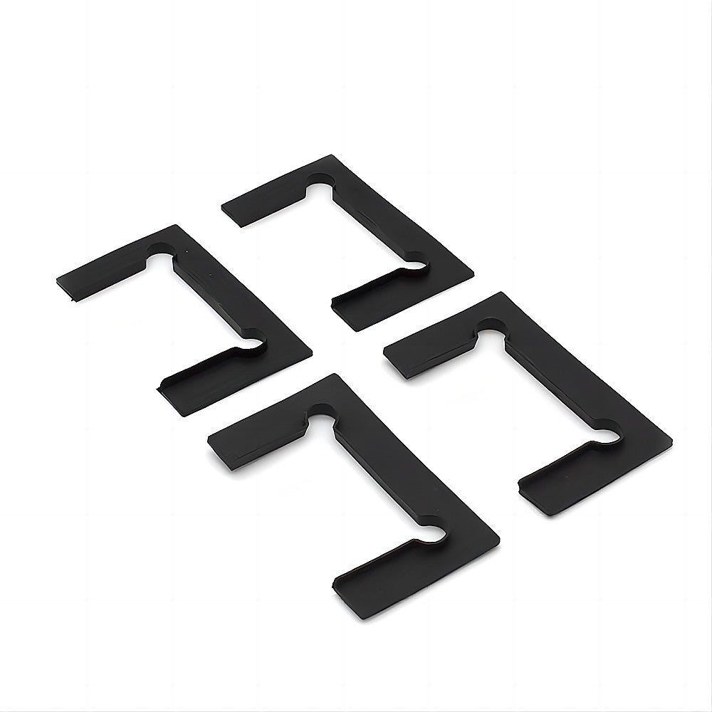 100x100cm Double Door Corner Shower Screen with Channels and SS Hinges - Gold