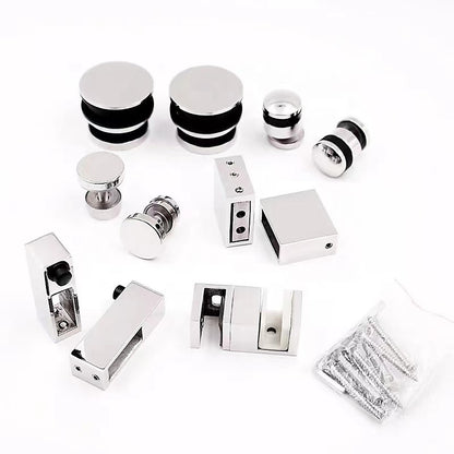 180x80cm Frameless Glass Sliding Corner Shower with Chrome Rail and Hardware