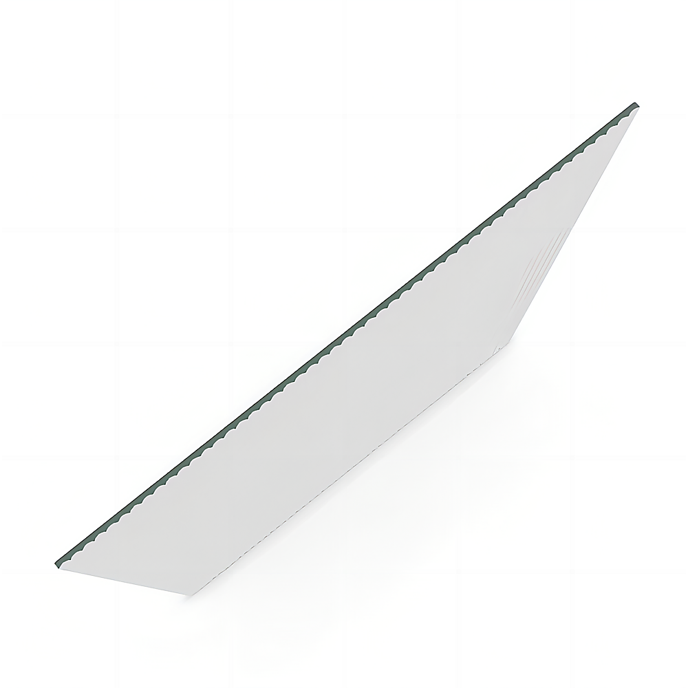 70cm Reeded Single Shower Glass Screen with Gold Wall F-Brackets