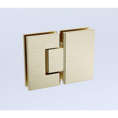 90x110cm Double Door Corner Shower with Gold Channels and SS Hinges, Round Handle