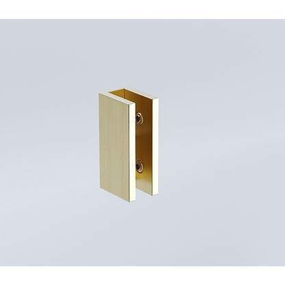 100x110cm Double Door Corner Shower with Gold Brackets and SS Hinges, Round Handle