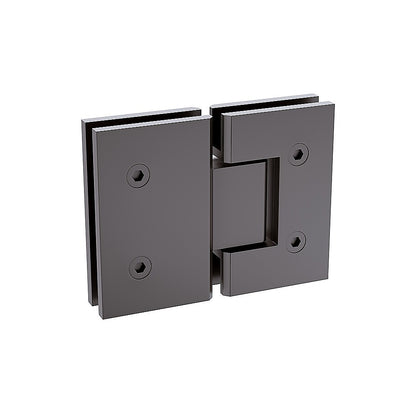 90x90cm Double Door Corner Shower with Gunmetal Brackets and Brass Hinges, Round Handle