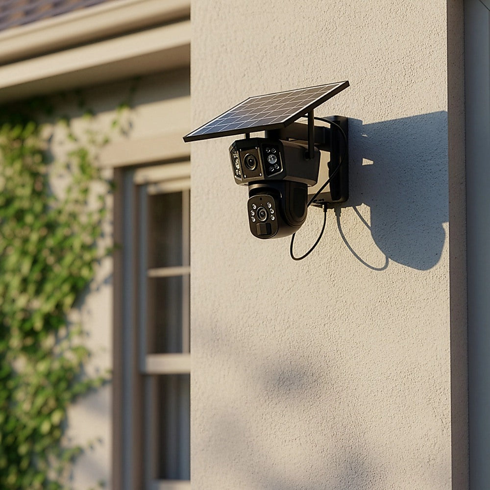 9MP Wireless Solar Camera WIFI Security Outdoor Battery PTZ CCTV Home House V380