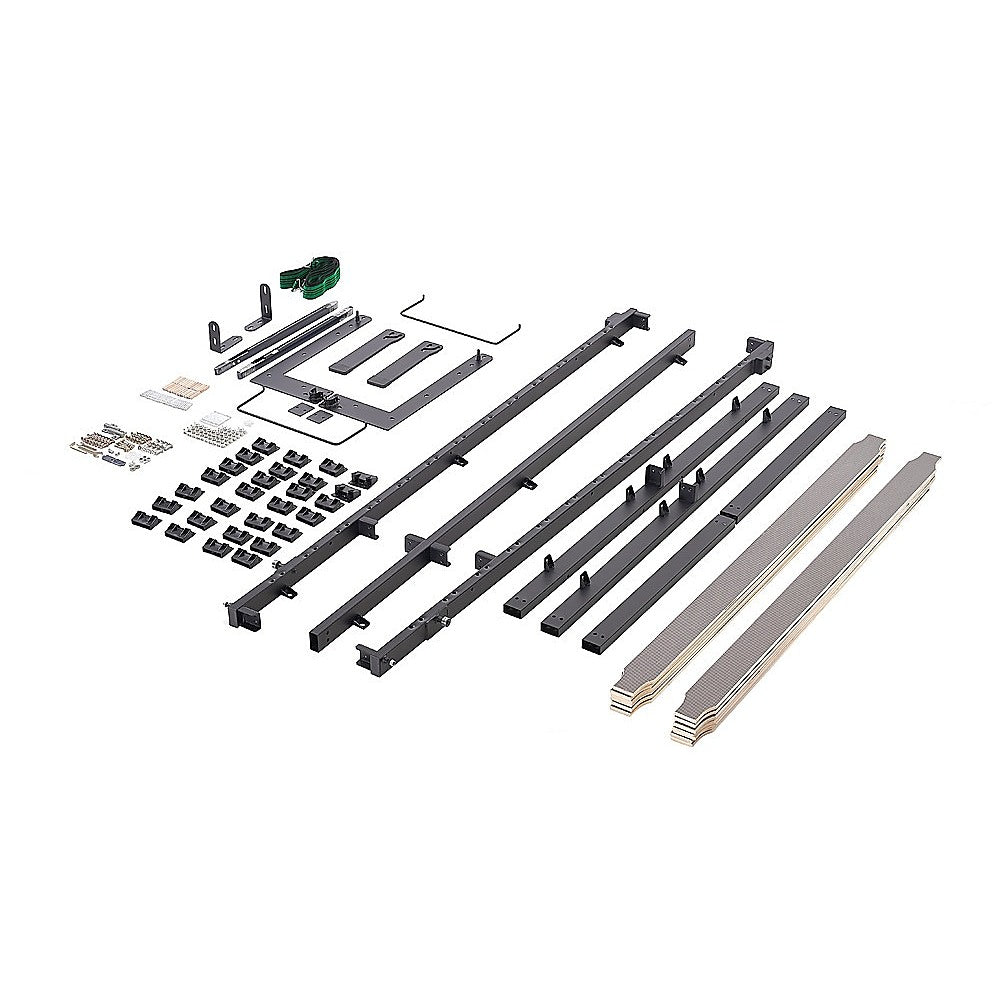 Double DIY Wall Bed Hardware Kit with Black handle – Frame & Mechanism for Custom Build