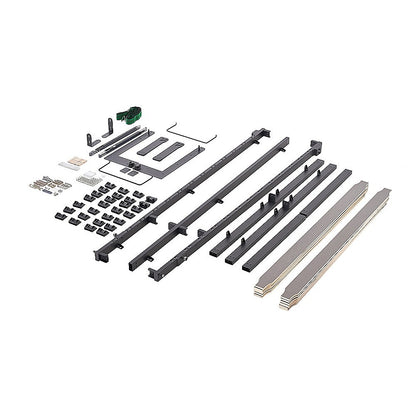 Double DIY Wall Bed Hardware Kit with Gold handle – Frame & Mechanism for Custom Build