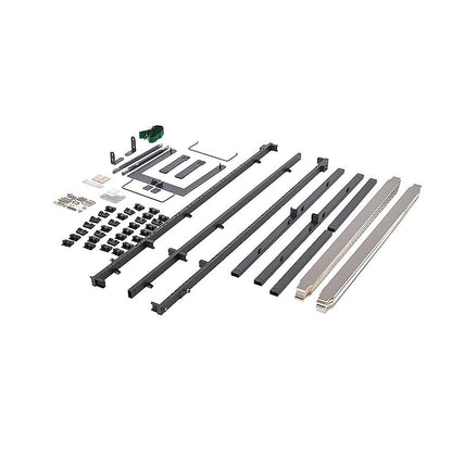 Queen DIY Wall Bed Hardware Kit with Black handle – Frame & Mechanism for Custom Build