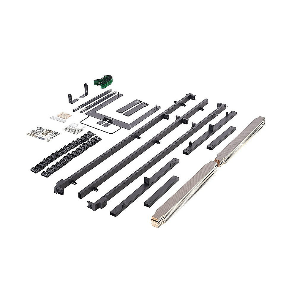 Single DIY Wall Bed Hardware Kit with Black handle – Frame & Mechanism for Custom Build