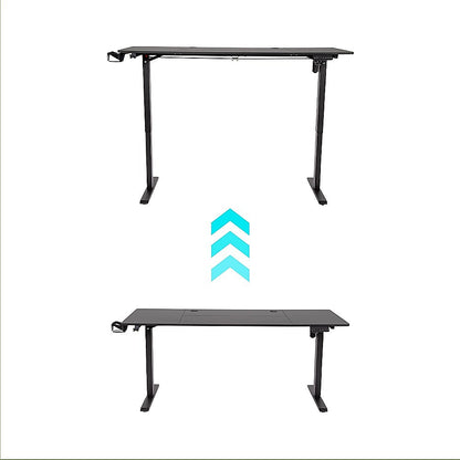 160cm Electric Standing Desk – Height Adjustable Sit Stand Office Table in Black