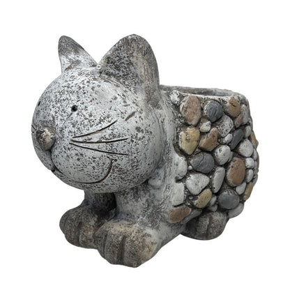 Kitten Planter W  Hole & Plug 29x21cm