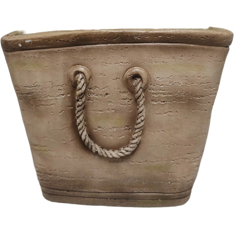 Handbag Planter w Hole + Plug 26cm