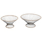 Set 2 Nested Tropea Round Footed Bowls 36x18cm