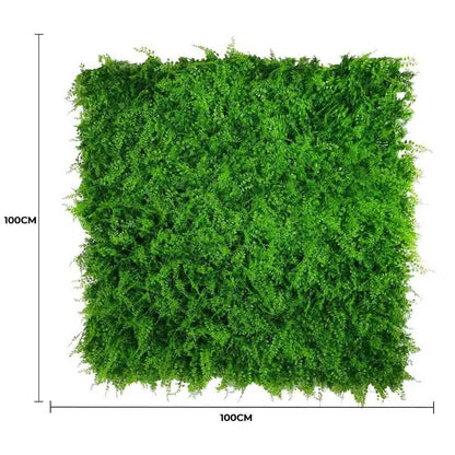 Mediterranean Fern Vertical Garden / Green Wall UV Resistant 1m x 1m