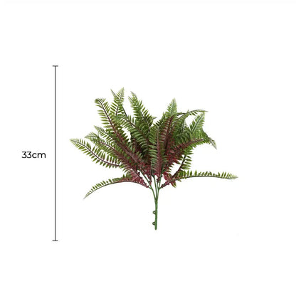Artificial Royal Purple Fern Stem UV Resistant 33cm