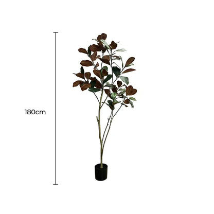 Potted Artificial 180cm Magnolia Tree