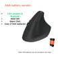 Ergonomic Vertical Mouse - Multi-Device Bluetooth5.0 & 2.4G Wireless, Adjustable DPI, Silent Click(black)