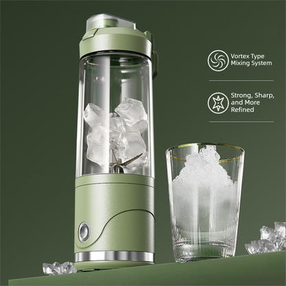 Green Portable Automatic Rechargeable Blender Wireless Juicer Mini Ice Crusher for Smoothies & Shakes