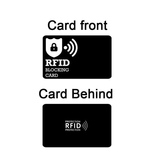 Black Style RFID & NFC Blocking Card Set (5 Pack) - Contactless NFC ID / Credit Card Protection, Anti-Skimming Shield for Wallet