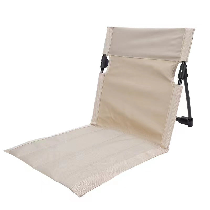 White Portable Folding Beach Lounger Chair with 600D Oxford Fabric and Aluminum Frame – Lightweight Outdoor Garden Camping Chair in Australia
