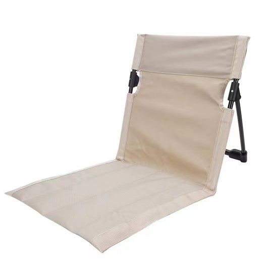 White Portable Folding Beach Lounger Chair with 600D Oxford Fabric and Aluminum Frame – Lightweight Outdoor Garden Camping Chair in Australia