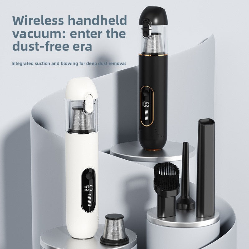 Grey 2-in-1 Cordless Handheld Car Vacuum Cleaner and Air Blower Powerful Suction Brushless Motor Portable Duster for Home and Auto