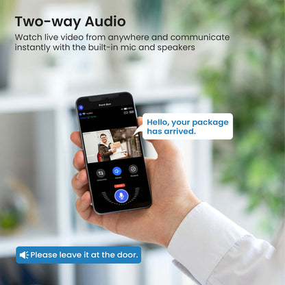 T50 Beige 1080P Wireless Video Doorbell Camera with USB Chime Smart WiFi Security System 2-Way Audio Night Vision Motion Detection IP65 Waterproof