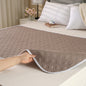 Washable Incontinence Bed Pad 115x200cm Reusable Waterproof Mattress Protector with Non-Slip Backing 4-Layer Absorbent Underpad for Elderly and Adults Dark Brown