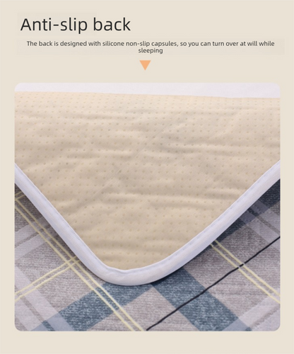 Washable Incontinence Bed Pad 115x200cm Reusable Waterproof Mattress Protector with Non-Slip Backing 4-Layer Absorbent Underpad for Elderly and Adults Dark Brown