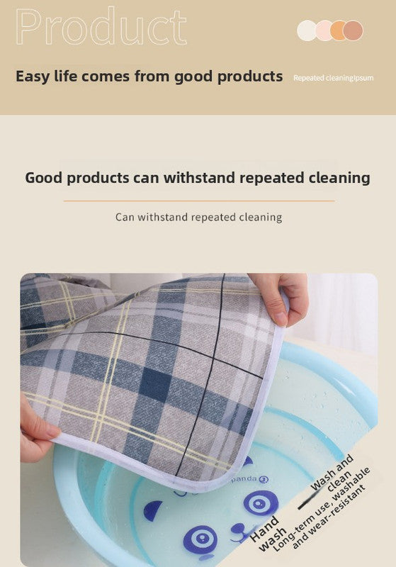 Washable Incontinence Bed Pad 180x200cm Reusable Waterproof Mattress Protector with Non-Slip Backing 4-Layer Absorbent Underpad for Elderly and Adults Dark Brown