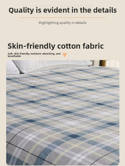 Washable Incontinence Bed Pad 180x200cm Reusable Waterproof Mattress Protector with Non-Slip Backing 4-Layer Absorbent Underpad for Elderly and Adults Medium blue
