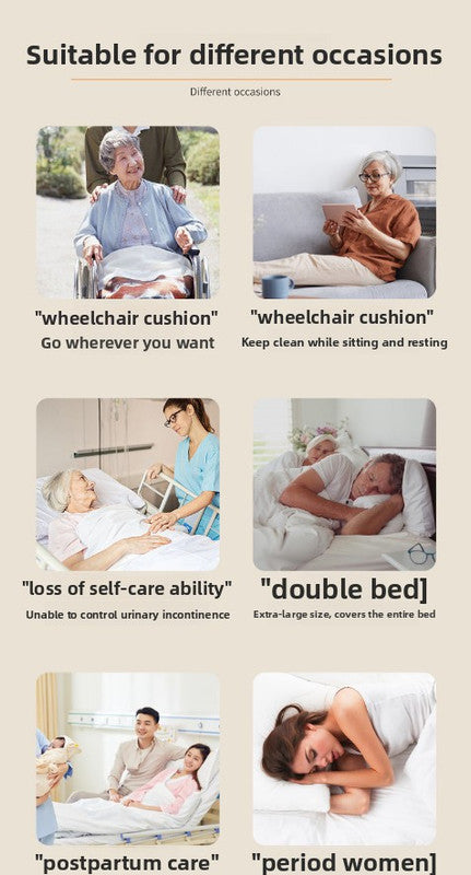 Washable Incontinence Bed Pad 180x200cm Reusable Waterproof Mattress Protector with Non-Slip Backing 4-Layer Absorbent Underpad for Elderly and Adults Medium blue