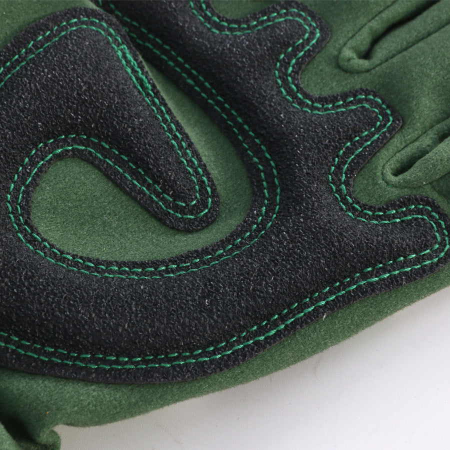 Green Long Gardening Gloves Thorn Proof Rose Pruning Gauntlets with Touchscreen Fingertips Breathable Forearm Protection Daisy Print