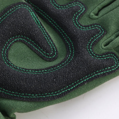 Green Long Gardening Gloves Thorn Proof Rose Pruning Gauntlets with Touchscreen Fingertips Breathable Forearm Protection Daisy Print