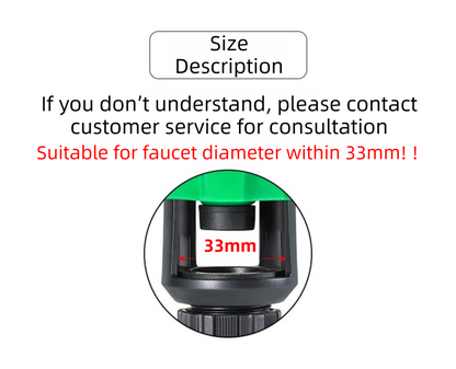 2-Pack Orange Universal Quick Connector for Taps Up To 3.3CM WIth Leak-Proof Design - Kitchen & Bathroom Mixer Tap to Garden Hose Adapter