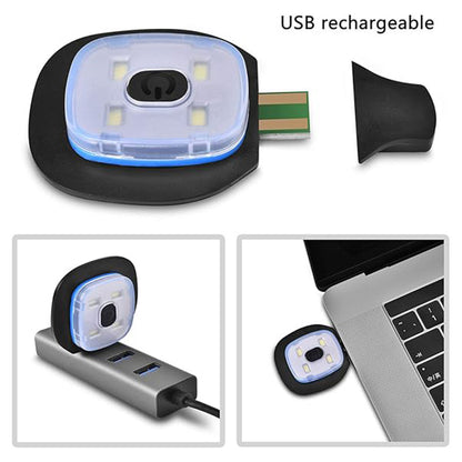 Red Removable LED Bluetooth Headphone Beanie - Washable Knit Hat with 3-Level LED Illumination & Stereo Sound, USB Rechargeable