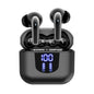 K06 True Wireless Stereo Earbuds (Black) - Digital Display, Long Battery Life, High-Fidelity Sound, and Low Latency with IPX4 Water Resistance