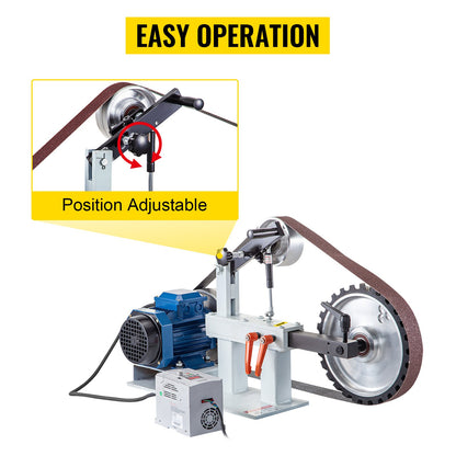 Vevor Belt Grinder Sander 2" x 82" Complete Chassis with 2HP Motor & VFD Combo