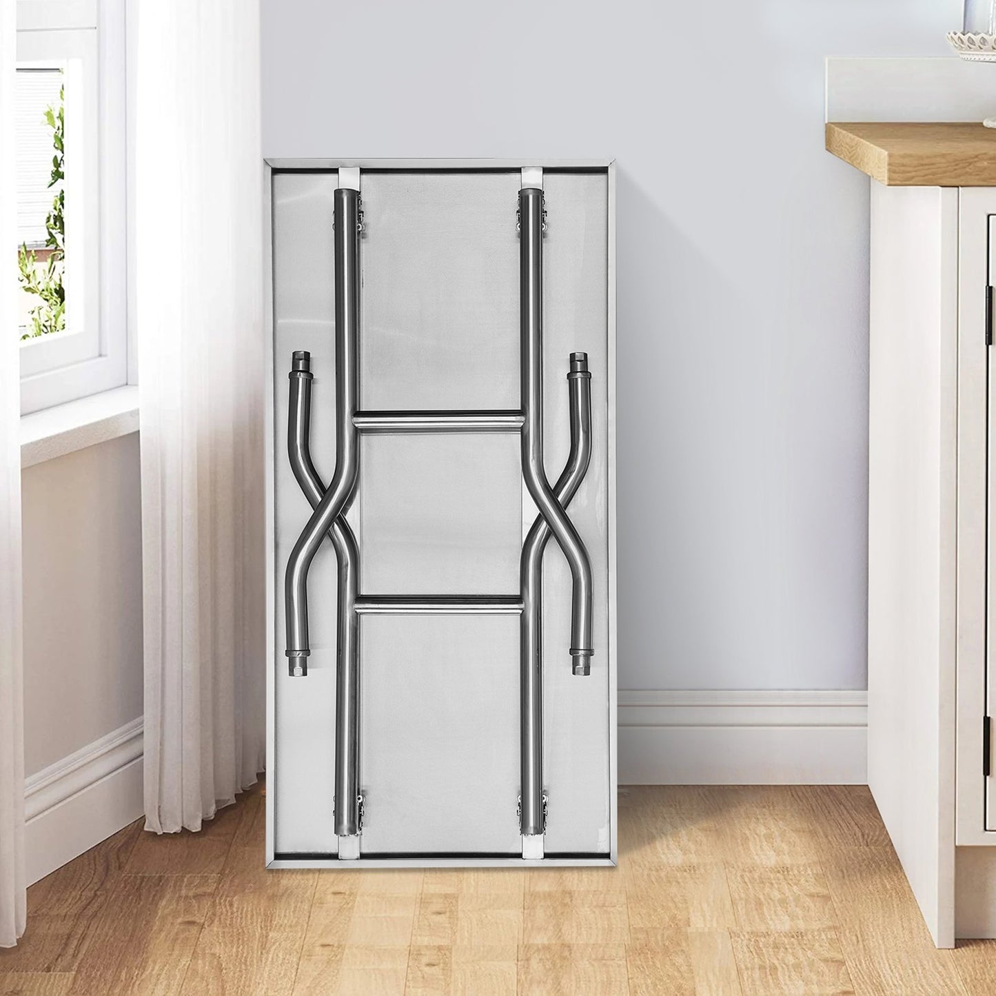 VEVOR Stainless Steel Kitchen Bench Folding Commercial Prep Table 1220x610 mm