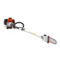 VEVOR Gas Pole Saw, 33CC 2 Stroke Gas Powered Pole Saws with 20.3 cm Cutting Bar, Cordless Tree Trimmer with 850ml Fuel Tank, 2 to 3.5 m  Extendable, Powerful Chainsaw for Tree Trimming Pruning