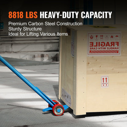 VEVOR Pallet Buster, 152.4 cm Handle, 4 ton Weight Capacity, Q235 Carbon Steel, Heavy Duty Deck Wrecker Demolition Wood Pallet Tool Breaker Pry Bar Puller for Efficient and Effortless Board Removal