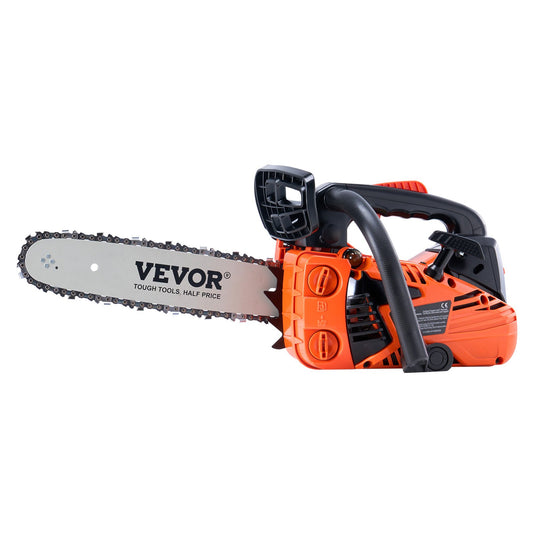 VEVOR 25.4CC 304.8mm Gasoline Chainsaw Powered Wood Cutting Engine Gas Chain Saw
