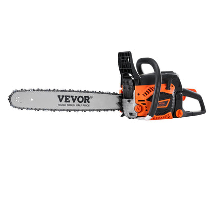 VEVOR 58CC 508mm Gasoline Chainsaw Gas Powered Wood Cutting Engine Gas Chain Saw