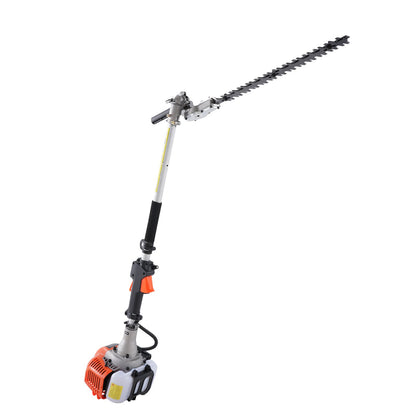 VEVOR 15.7-inch 26CC 2 Cycle Gas Hedge Trimmer, Gas Powered Pole Hedge Trimmer with Dual Sided Dual Action Blade, Adjustable Trimmer Head, Suitable for Trimming Shrubs, Bushes
