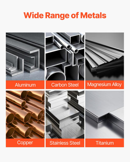 VEVOR TIG Welder, 200A 6-In-1 Aluminum Welding Machine (LED Display) - AC TIG/DC TIG/AC Pulse TIG/DC Pulse TIG/Spot TIG/MMA(Stick), Electric Welder with Synergic Control IGBT