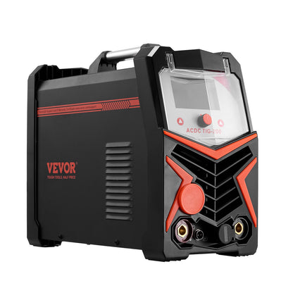 VEVOR TIG Welder, 200A 6-In-1 Aluminum Welding Machine (LED Display) - AC TIG/DC TIG/AC Pulse TIG/DC Pulse TIG/Spot TIG/MMA(Stick), Electric Welder with Synergic Control IGBT