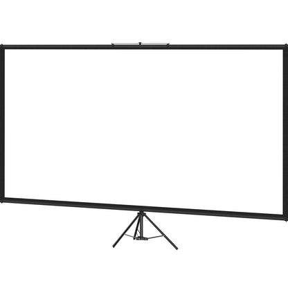 VEVOR Tripod Projector Screen with Stand 80 inch 16:9 4K HD Projection Screen Stand Wrinkle-Free Height Adjustable Portable Screen for Projector Indoor & Outdoor for Movie, Home Cinema, Gaming, Office