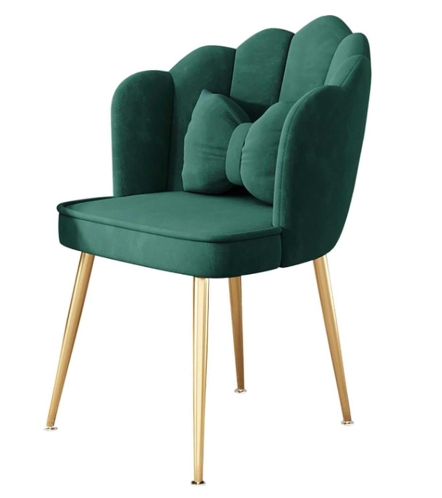 Velvet Living Room Chair Set of 2 PCs - Green
