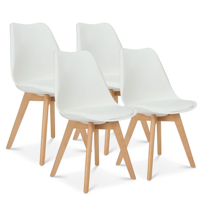 Dining Chair 4 Pcs Set Dining Chair - Yellow